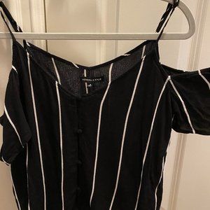 Black Striped Tank/OTS by Pacsun/Kendall & Kylie